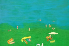 Oni umrą i wiedzą o tym a przecież tego nie widać, 90x100cm, akryl, płótno