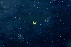 Stealth niewidoczny, 90x100cm, akryl, płótno