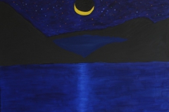 Wakacyjny kicz, 90x100cm, akryl, płótno